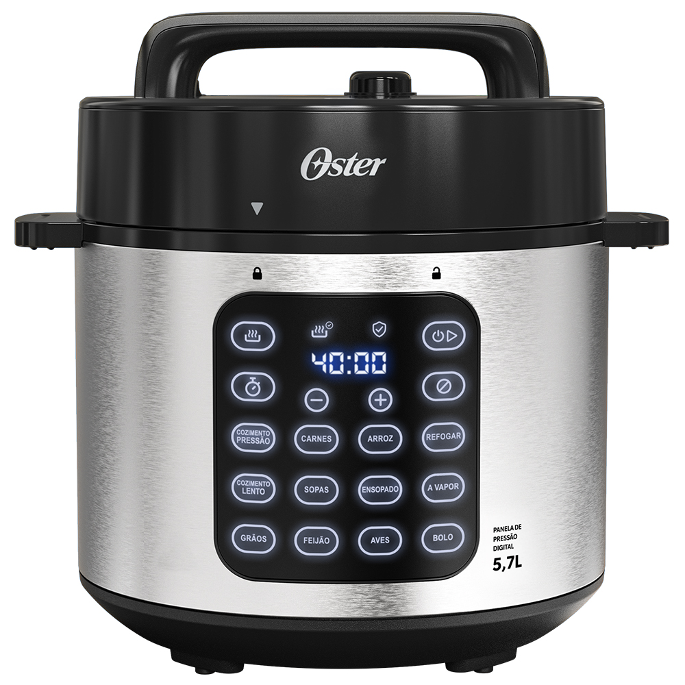 Panela de Pressão Digital Oster 5,7L vista frontal